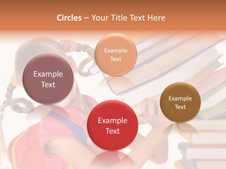 Caucasian Book Bag Holding PowerPoint Template