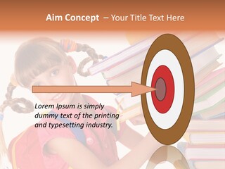 Caucasian Book Bag Holding PowerPoint Template