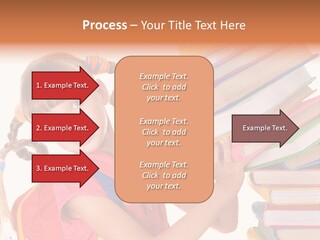 Caucasian Book Bag Holding PowerPoint Template
