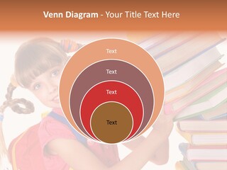 Caucasian Book Bag Holding PowerPoint Template