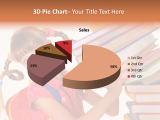 Caucasian Book Bag Holding PowerPoint Template
