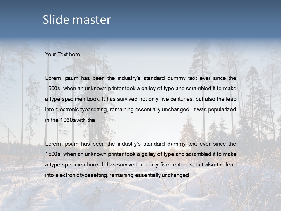 Cloudy Field Beauty PowerPoint Template