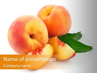 Peach Harvest Healthy PowerPoint Template