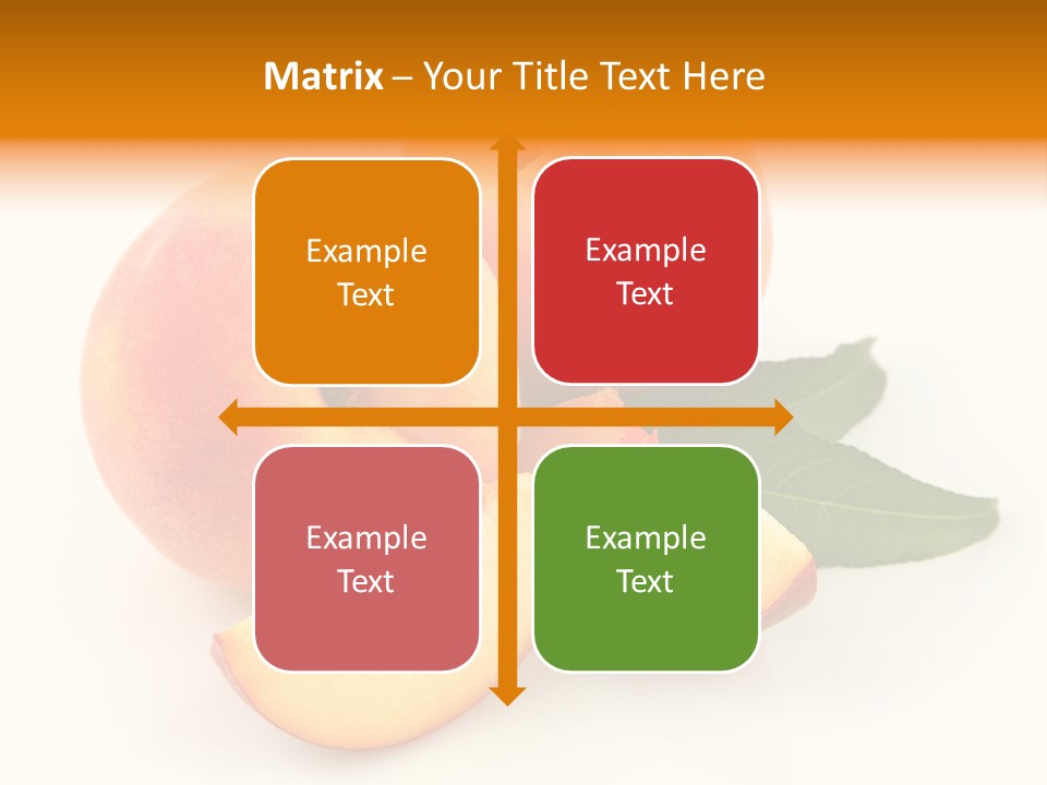 Peach Harvest Healthy PowerPoint Template