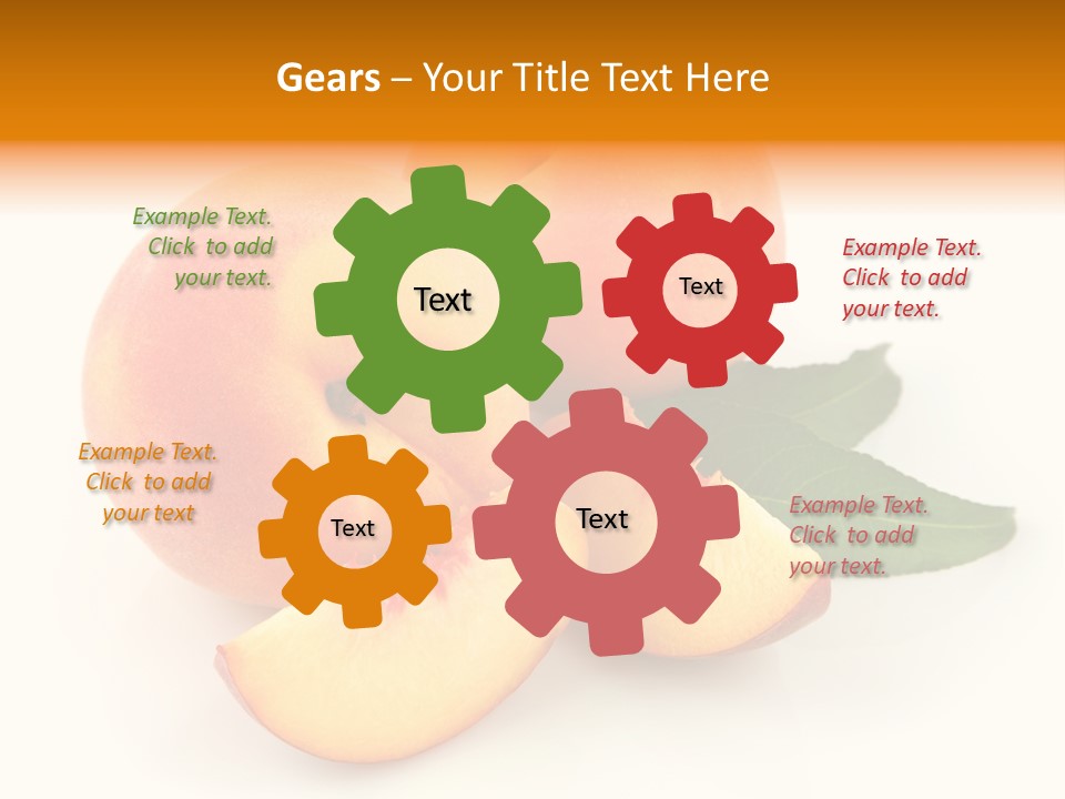 Peach Harvest Healthy PowerPoint Template