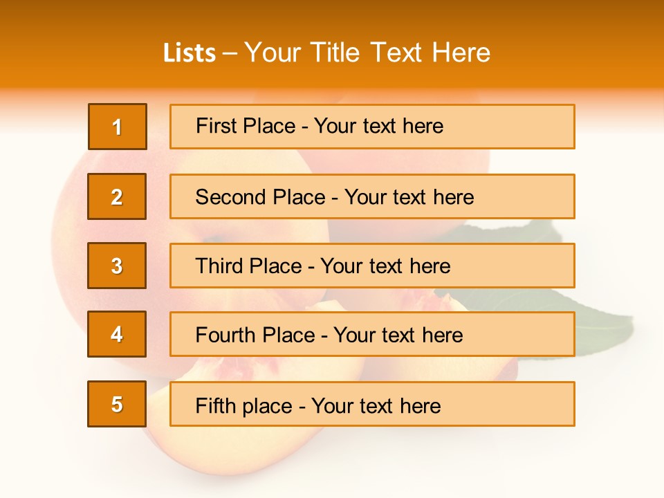 Peach Harvest Healthy PowerPoint Template