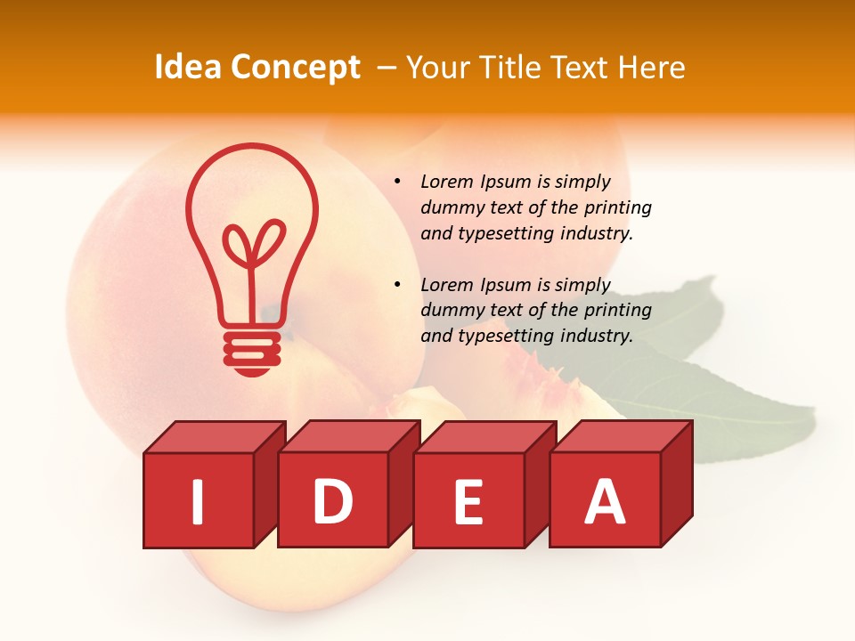 Peach Harvest Healthy PowerPoint Template