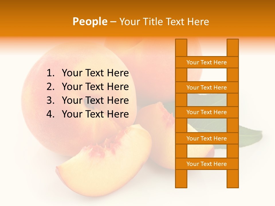 Peach Harvest Healthy PowerPoint Template