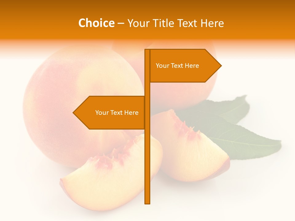 Peach Harvest Healthy PowerPoint Template
