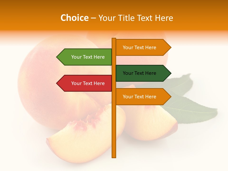 Peach Harvest Healthy PowerPoint Template