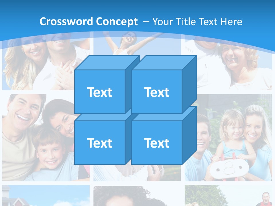 Group Kid Togetherness PowerPoint Template