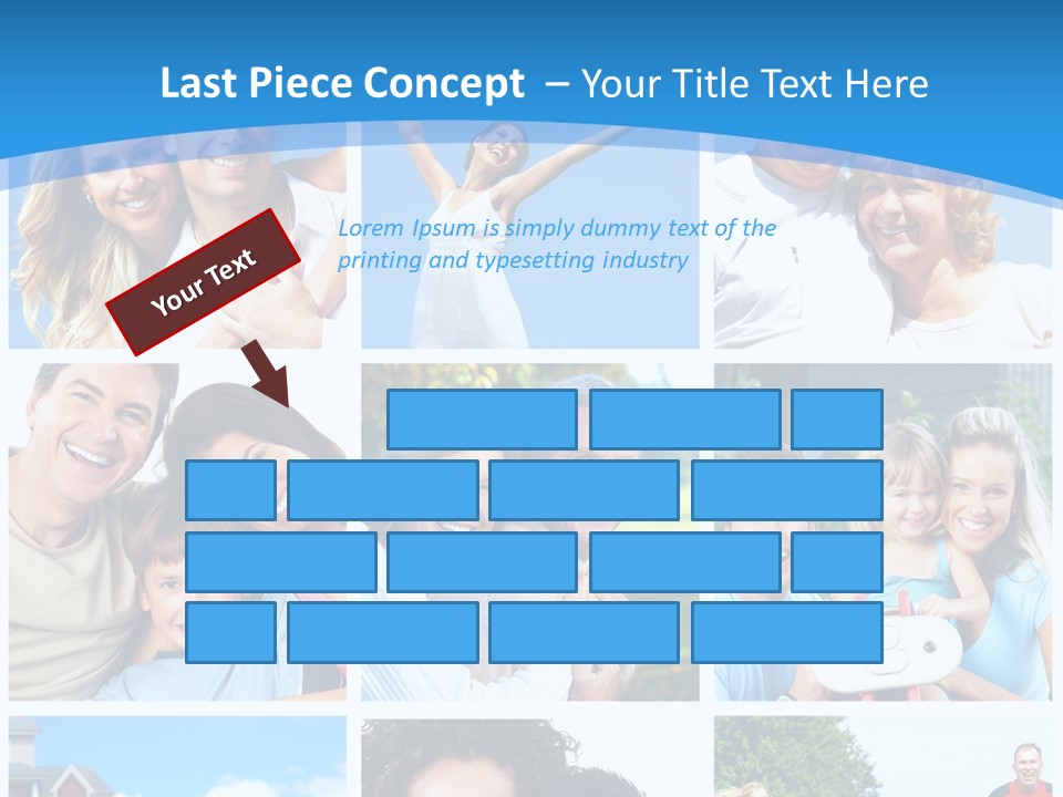 Group Kid Togetherness PowerPoint Template