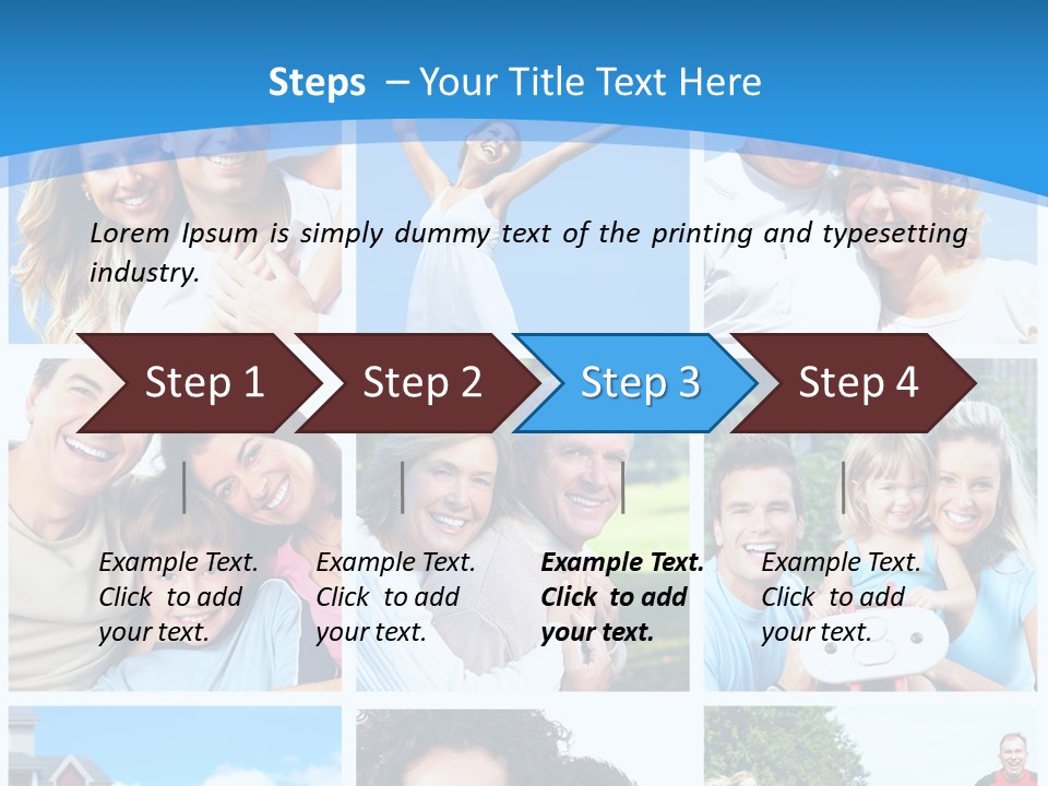Group Kid Togetherness PowerPoint Template