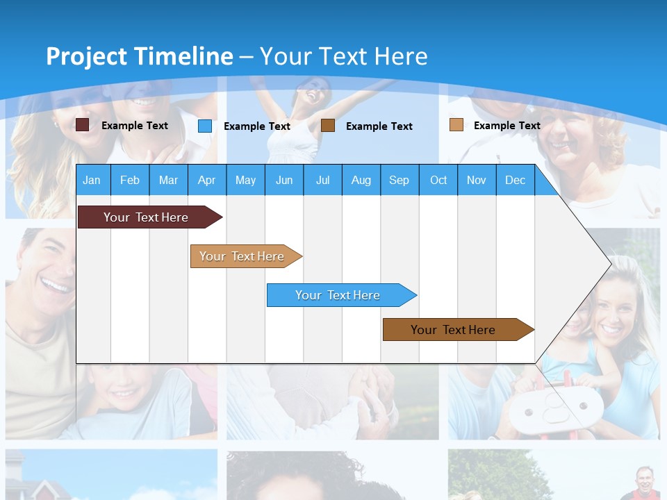 Group Kid Togetherness PowerPoint Template