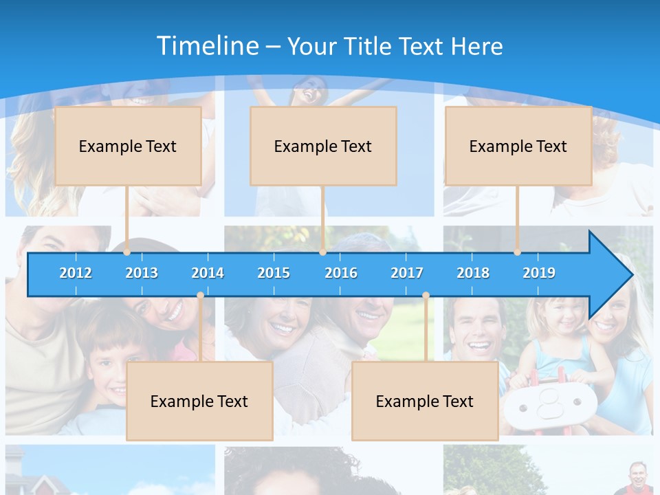 Group Kid Togetherness PowerPoint Template