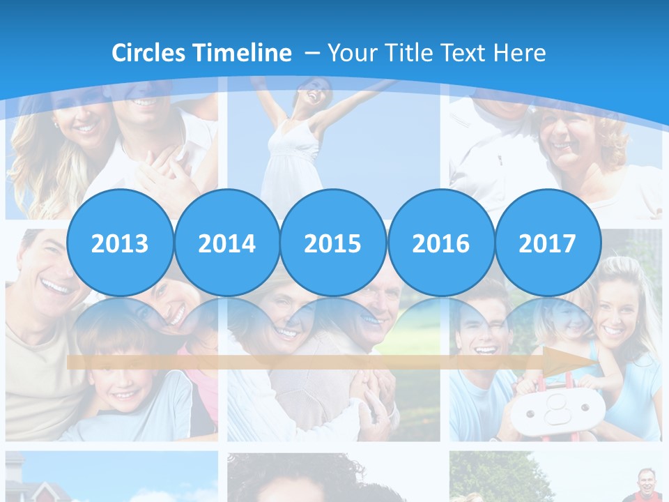 Group Kid Togetherness PowerPoint Template