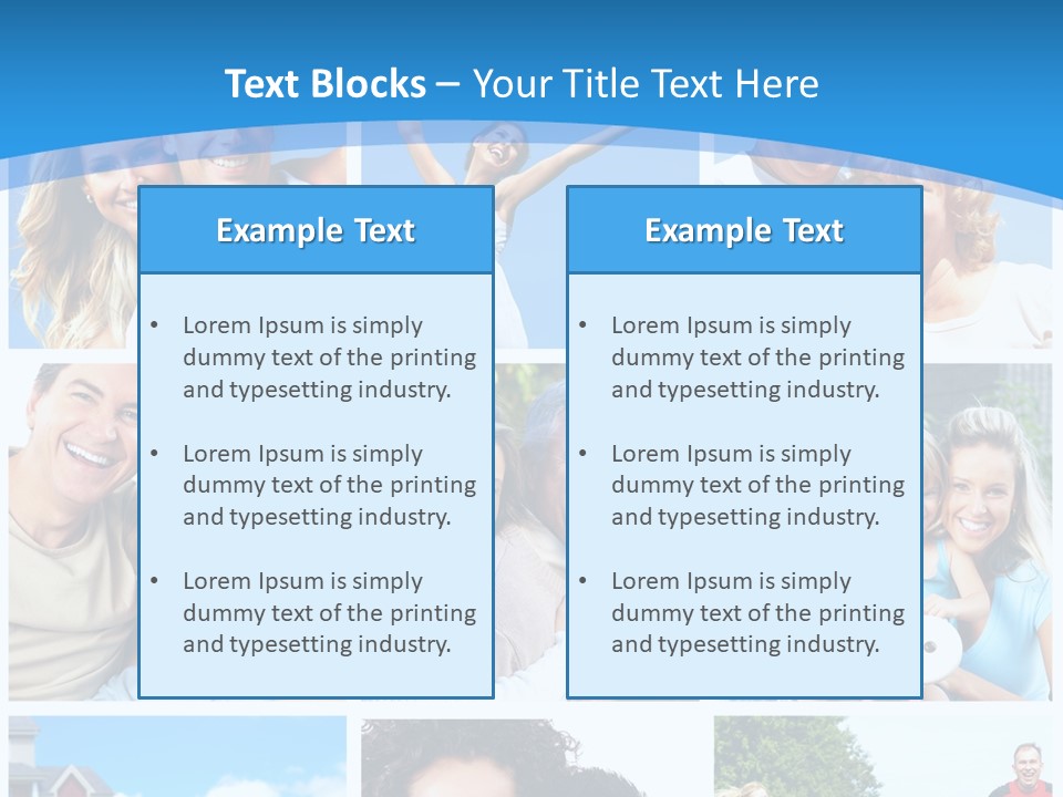 Group Kid Togetherness PowerPoint Template