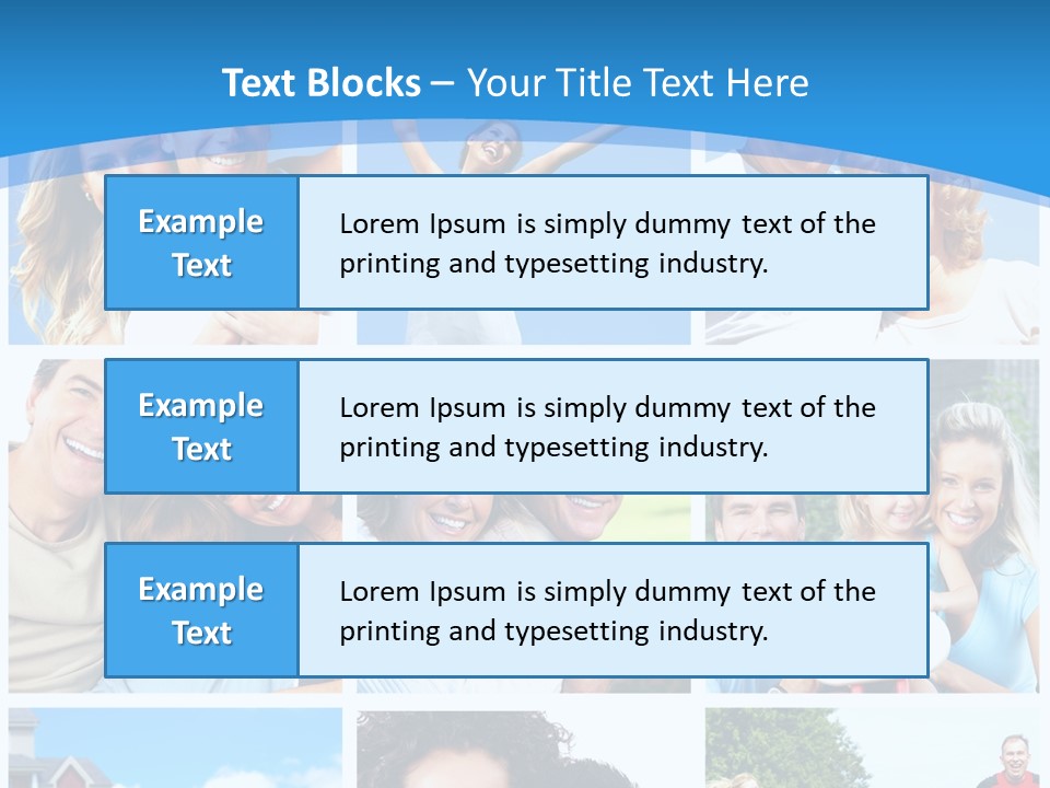 Group Kid Togetherness PowerPoint Template