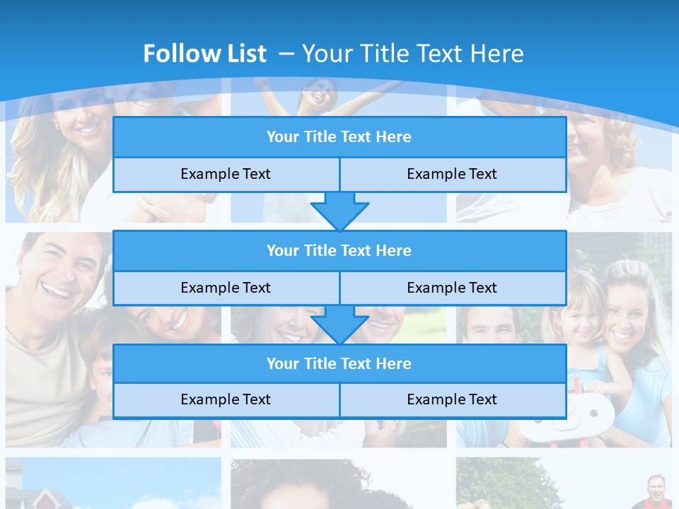 Group Kid Togetherness PowerPoint Template