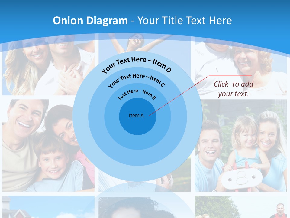 Group Kid Togetherness PowerPoint Template