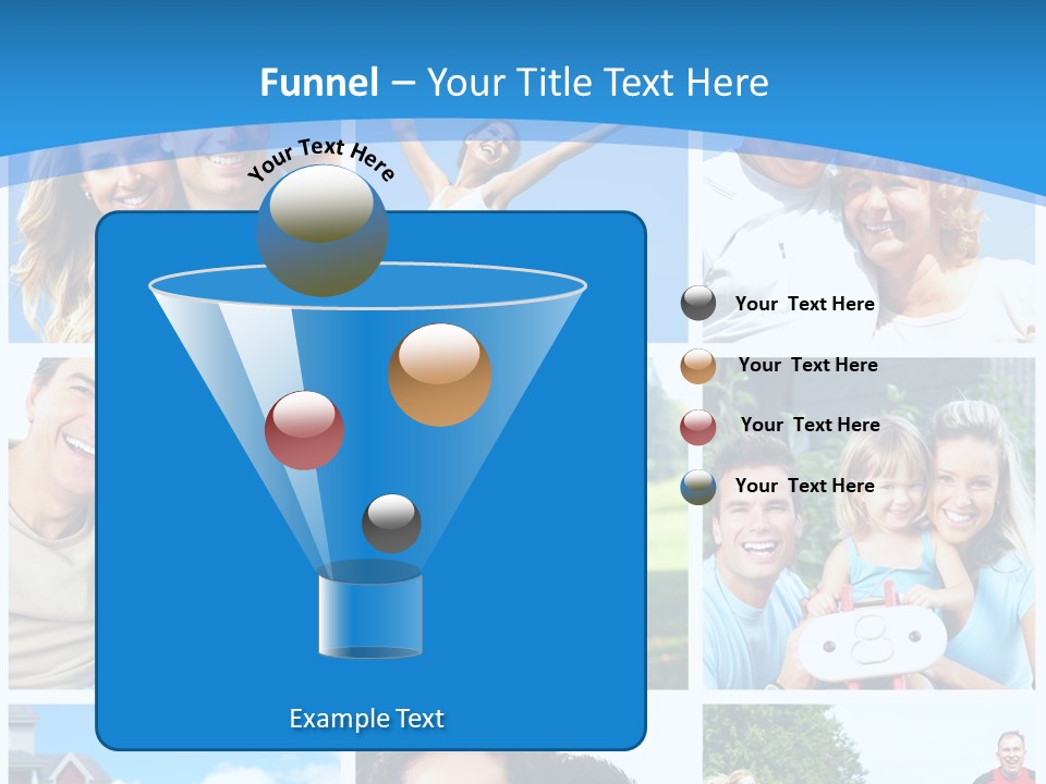 Group Kid Togetherness PowerPoint Template