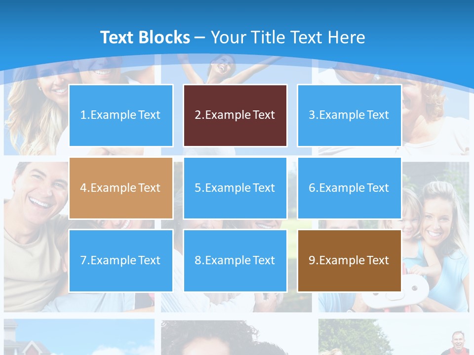 Group Kid Togetherness PowerPoint Template