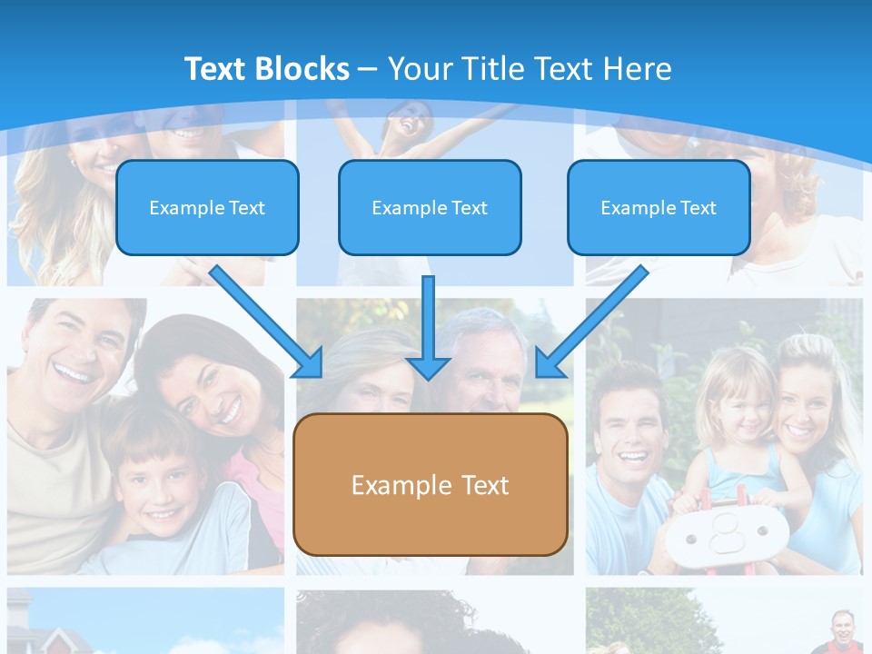 Group Kid Togetherness PowerPoint Template