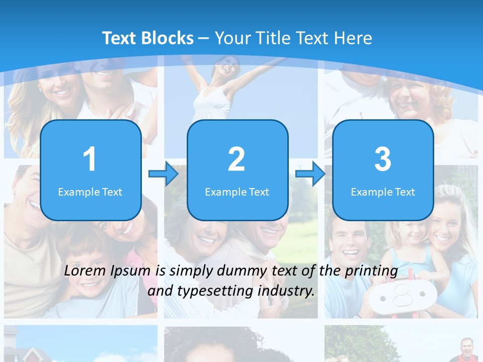 Group Kid Togetherness PowerPoint Template