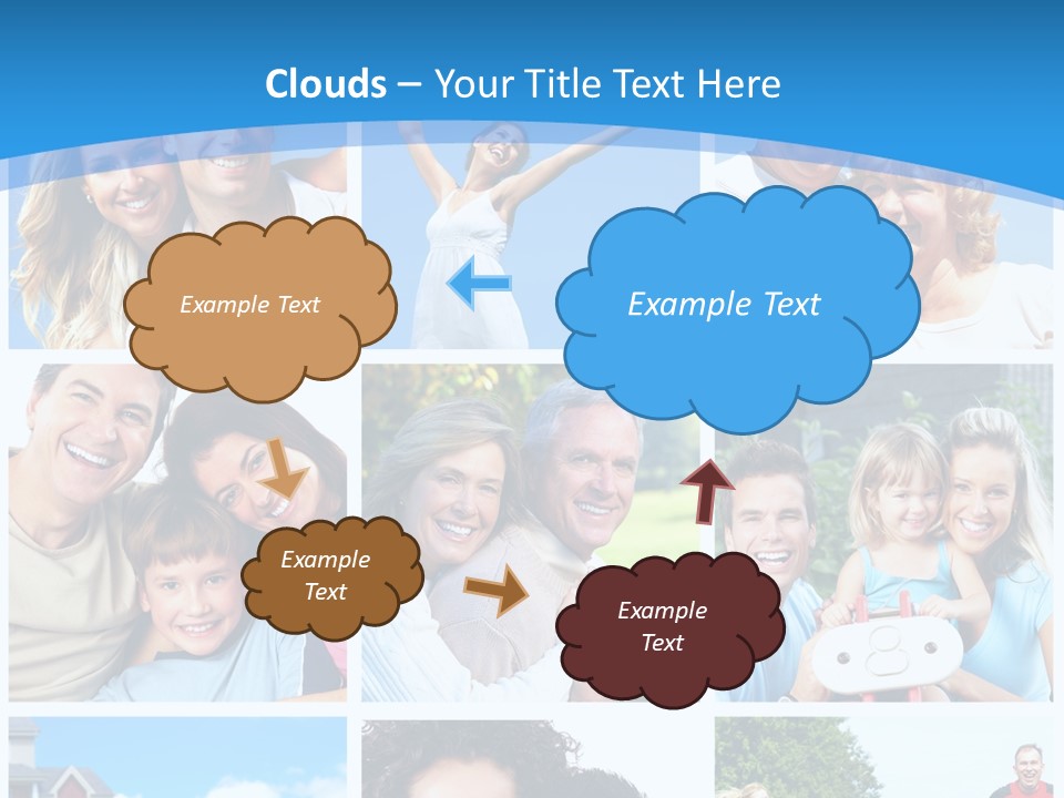 Group Kid Togetherness PowerPoint Template