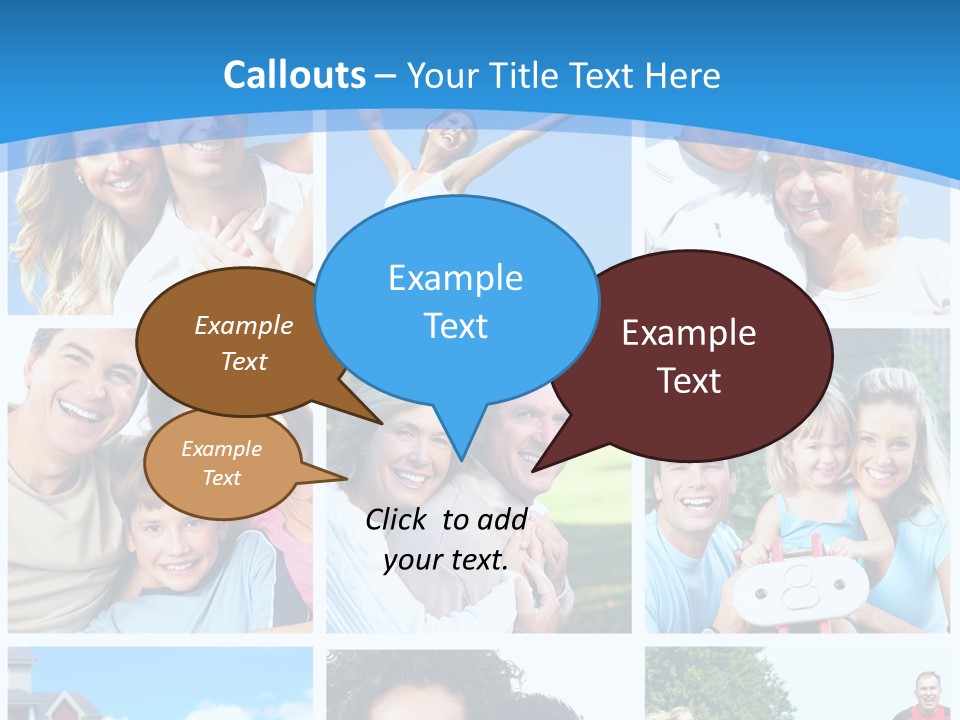 Group Kid Togetherness PowerPoint Template