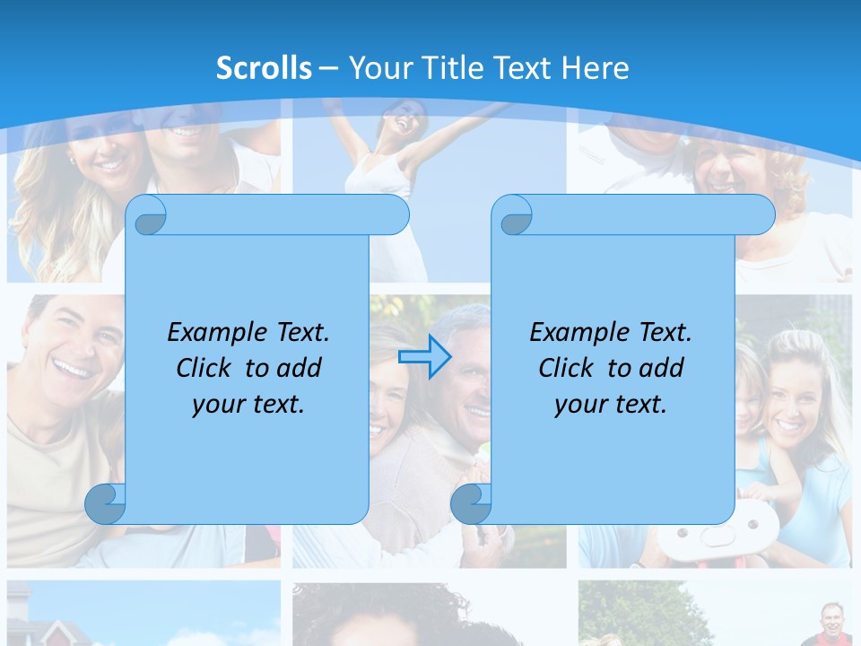 Group Kid Togetherness PowerPoint Template