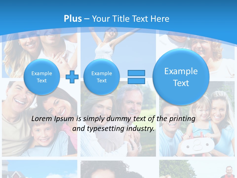 Group Kid Togetherness PowerPoint Template