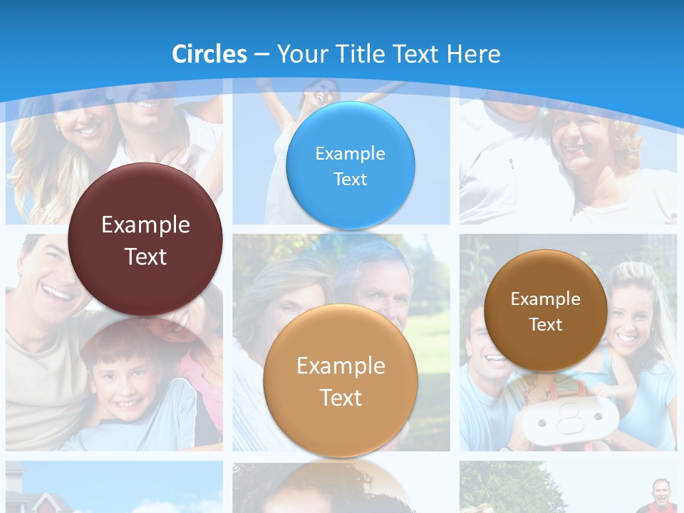 Group Kid Togetherness PowerPoint Template