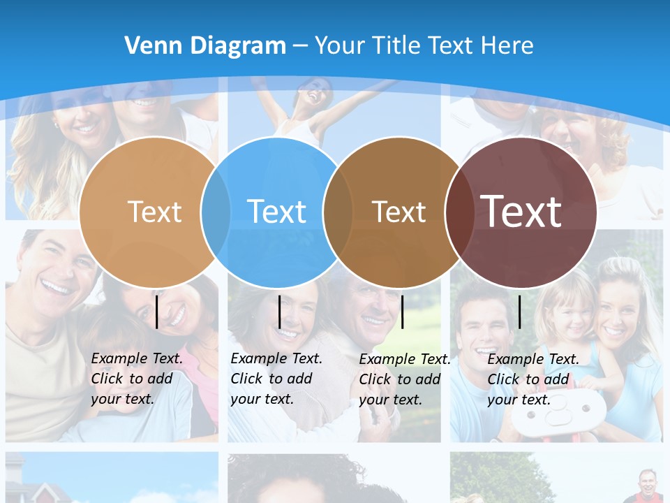 Group Kid Togetherness PowerPoint Template