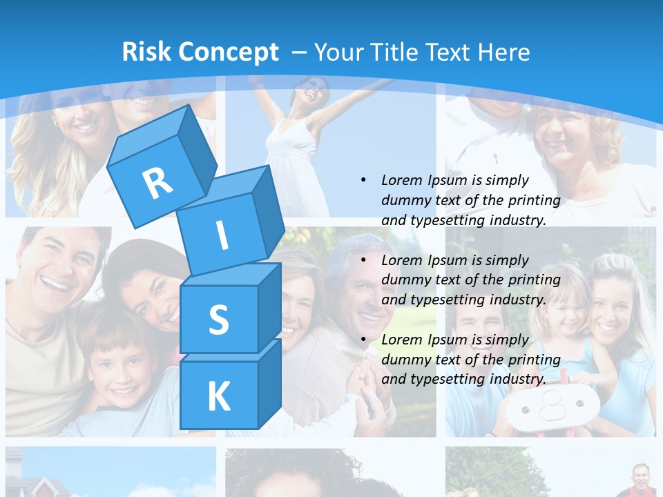 Group Kid Togetherness PowerPoint Template