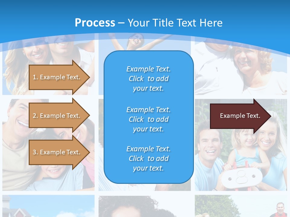 Group Kid Togetherness PowerPoint Template