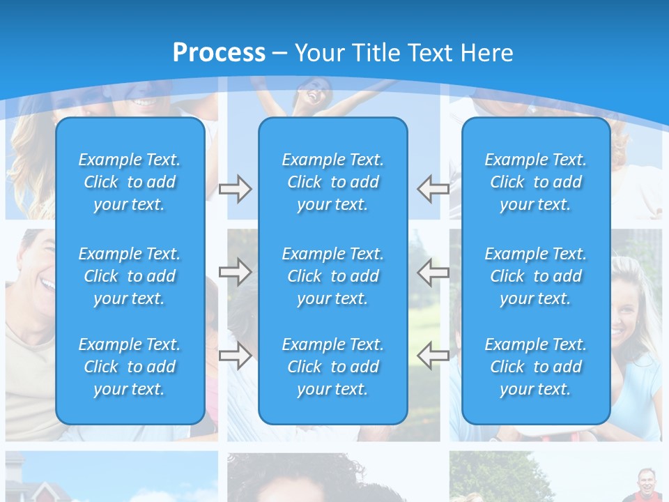 Group Kid Togetherness PowerPoint Template