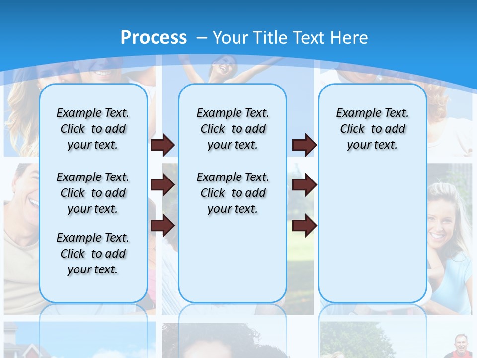 Group Kid Togetherness PowerPoint Template