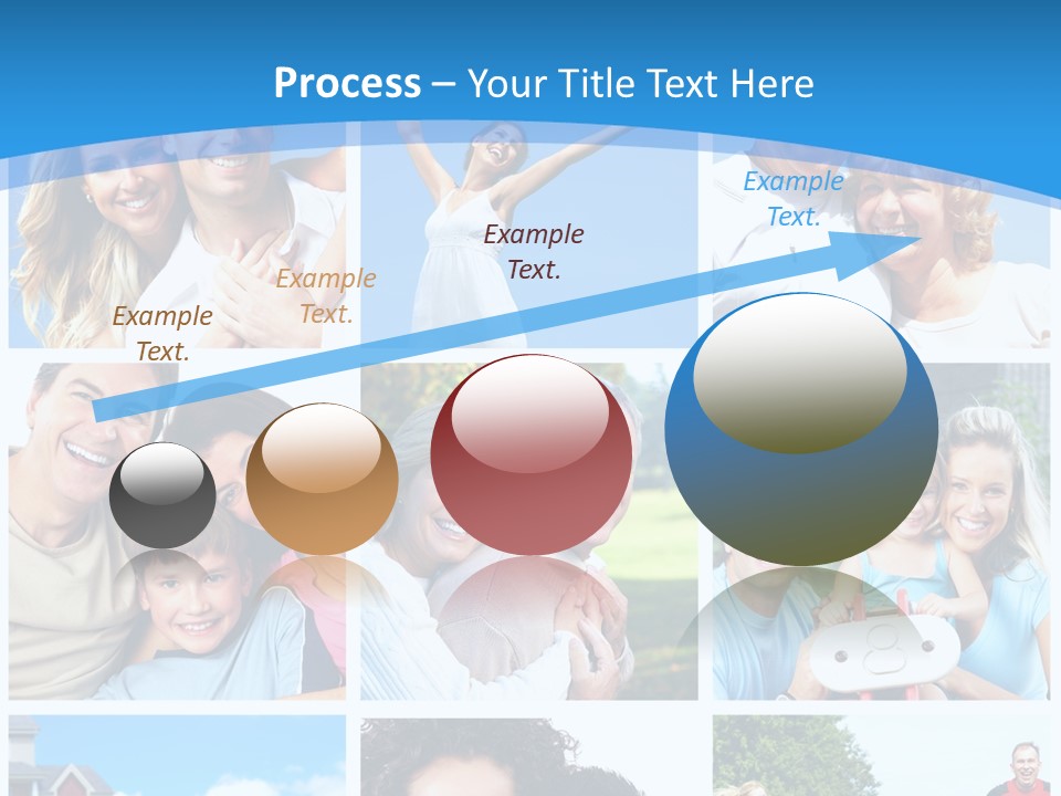 Group Kid Togetherness PowerPoint Template