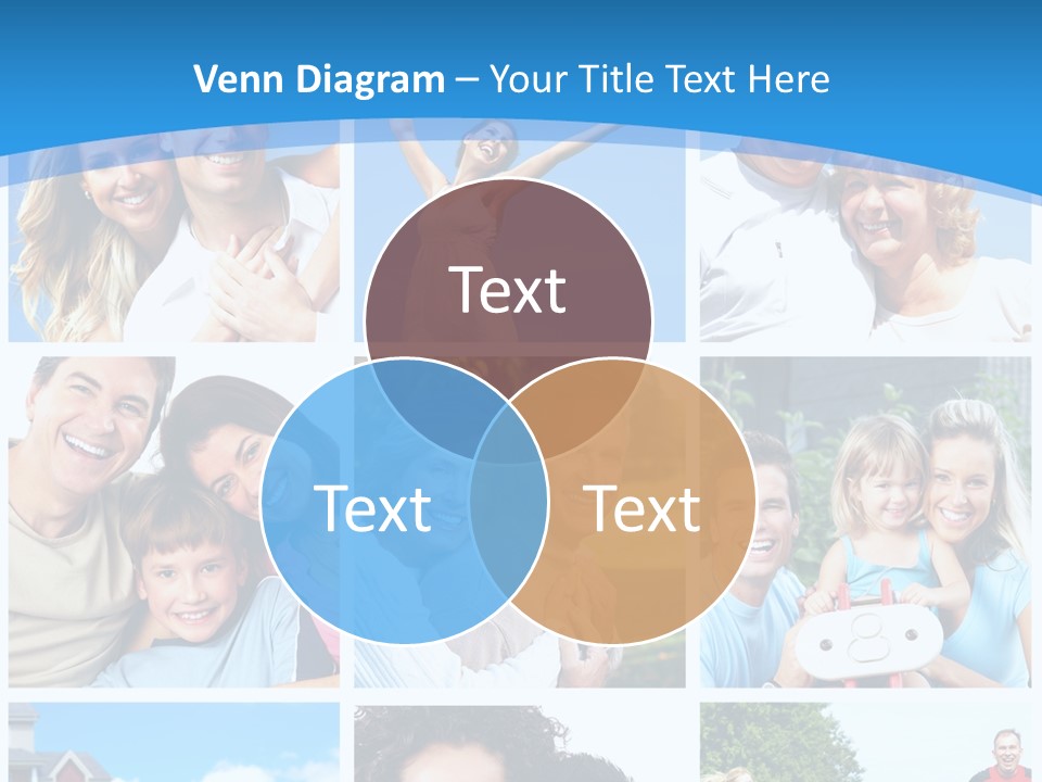 Group Kid Togetherness PowerPoint Template