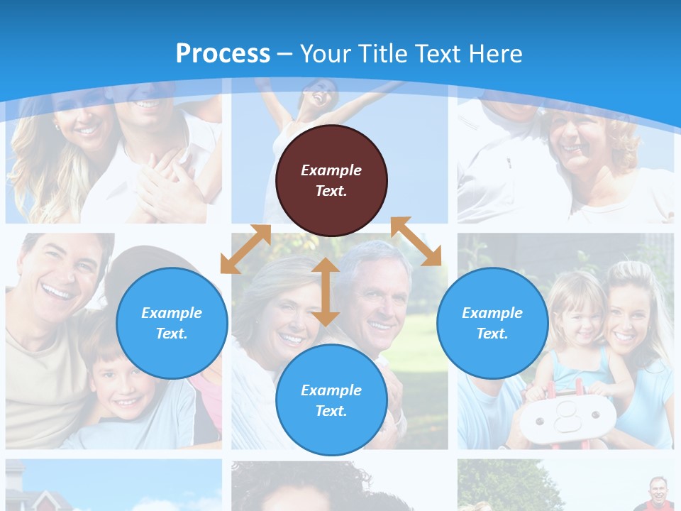 Group Kid Togetherness PowerPoint Template