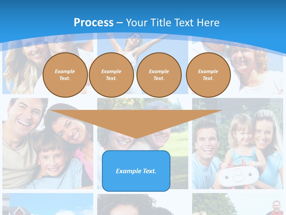 Group Kid Togetherness PowerPoint Template