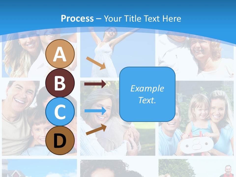 Group Kid Togetherness PowerPoint Template