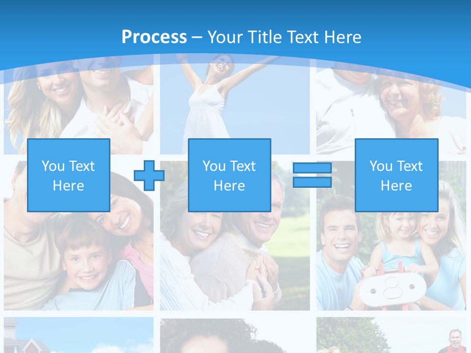 Group Kid Togetherness PowerPoint Template