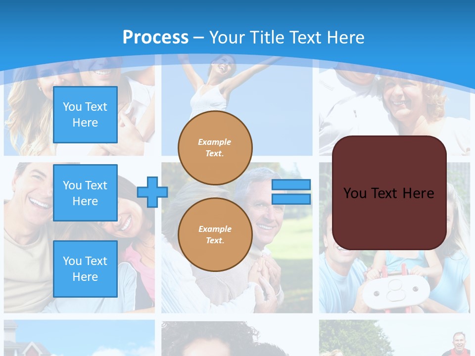 Group Kid Togetherness PowerPoint Template