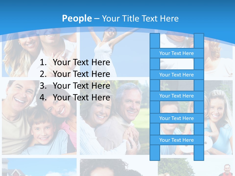 Group Kid Togetherness PowerPoint Template