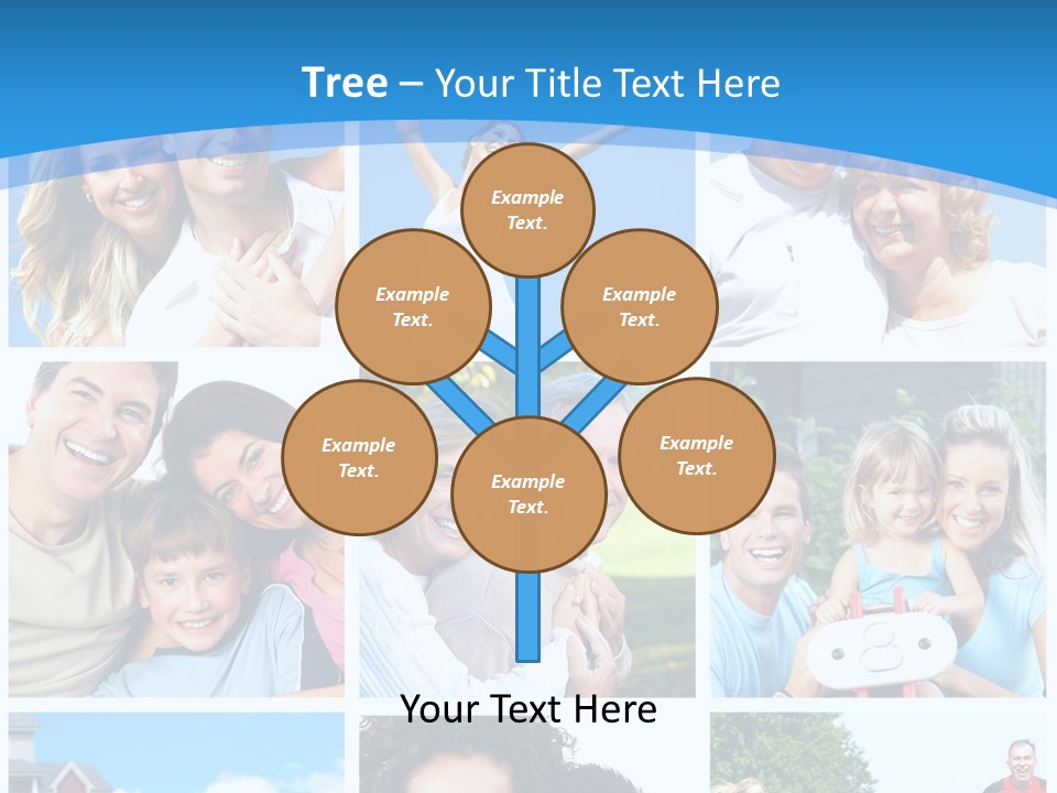 Group Kid Togetherness PowerPoint Template