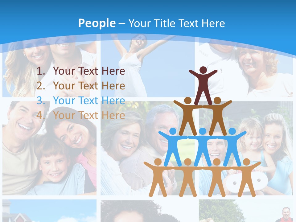 Group Kid Togetherness PowerPoint Template