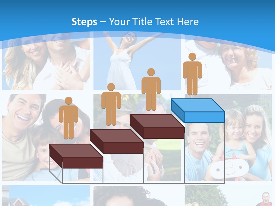 Group Kid Togetherness PowerPoint Template