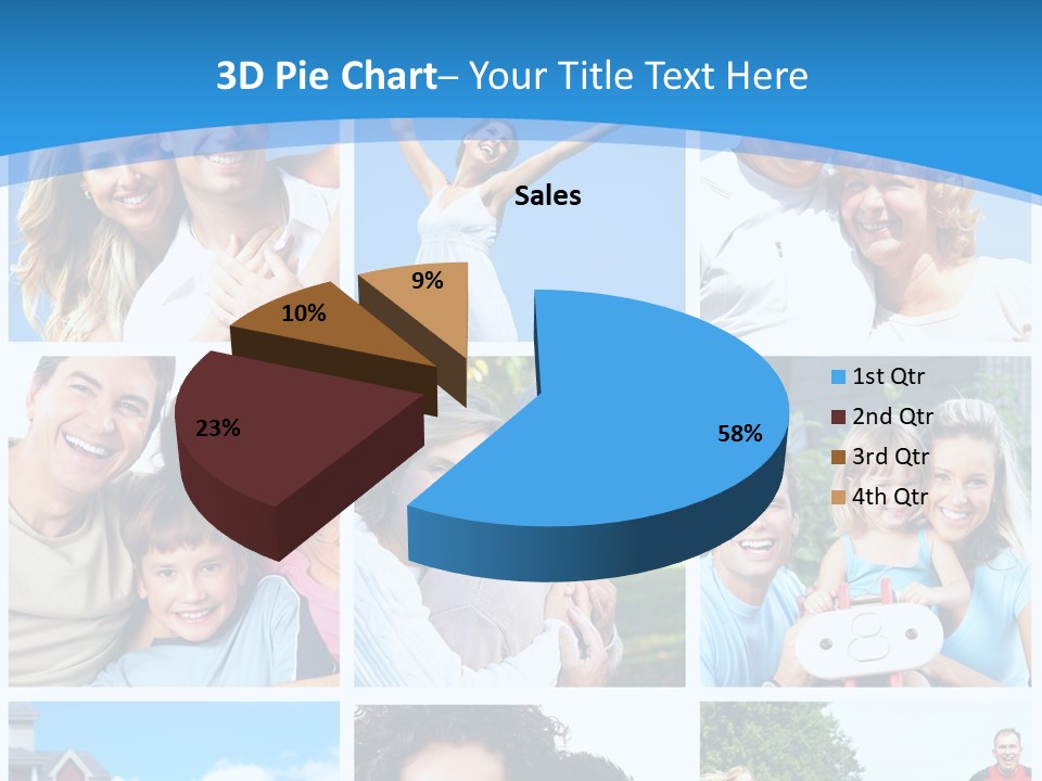 Group Kid Togetherness PowerPoint Template